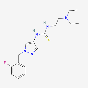 N-[2-(diethylamino)ethyl]-N'-[1-(2-fluorobenzyl)-1H-pyrazol-4-yl]thiourea