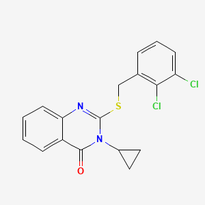 3-CYCLOPROPYL-2-[(2,3-DICHLOROBENZYL)SULFANYL]-4(3H)-QUINAZOLINONE