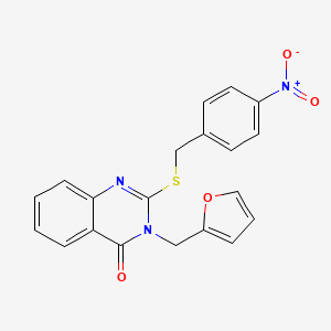 3-(2-FURYLMETHYL)-2-[(4-NITROBENZYL)SULFANYL]-4(3H)-QUINAZOLINONE