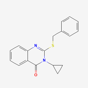 2-(BENZYLSULFANYL)-3-CYCLOPROPYL-4(3H)-QUINAZOLINONE