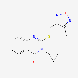 3-CYCLOPROPYL-2-{[(4-METHYL-1,2,5-OXADIAZOL-3-YL)METHYL]SULFANYL}-4(3H)-QUINAZOLINONE