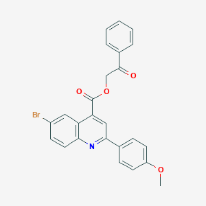 2-Oxo-2-phenylethyl 6-bromo-2-(4-methoxyphenyl)-4-quinolinecarboxylate