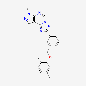 2,5-DIMETHYLPHENYL [3-(7-METHYL-7H-PYRAZOLO[4,3-E][1,2,4]TRIAZOLO[1,5-C]PYRIMIDIN-2-YL)BENZYL] ETHER