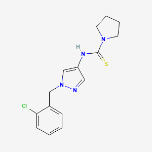 N-[1-(2-chlorobenzyl)-1H-pyrazol-4-yl]-1-pyrrolidinecarbothioamide