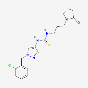 N-[1-(2-chlorobenzyl)-1H-pyrazol-4-yl]-N'-[3-(2-oxo-1-pyrrolidinyl)propyl]thiourea