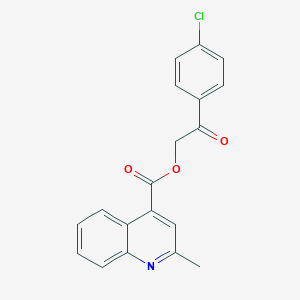 2-(4-Chlorophenyl)-2-oxoethyl 2-methyl-4-quinolinecarboxylate