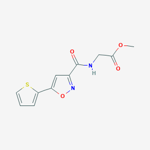 METHYL 2-({[5-(2-THIENYL)-3-ISOXAZOLYL]CARBONYL}AMINO)ACETATE