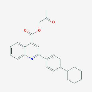 2-Oxopropyl 2-(4-cyclohexylphenyl)-4-quinolinecarboxylate