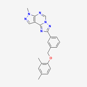 2,4-DIMETHYLPHENYL [3-(7-METHYL-7H-PYRAZOLO[4,3-E][1,2,4]TRIAZOLO[1,5-C]PYRIMIDIN-2-YL)BENZYL] ETHER