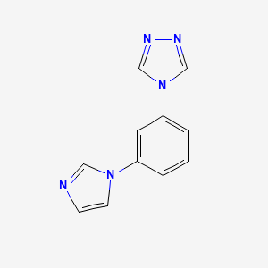 4-[3-(1H-imidazol-1-yl)phenyl]-4H-1,2,4-triazole