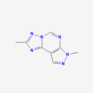 2,7-dimethyl-7H-pyrazolo[4,3-e][1,2,4]triazolo[1,5-c]pyrimidine