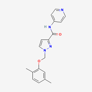 1-[(2,5-DIMETHYLPHENOXY)METHYL]-N-(4-PYRIDYL)-1H-PYRAZOLE-3-CARBOXAMIDE