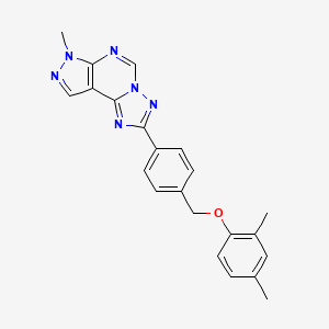 2,4-DIMETHYLPHENYL [4-(7-METHYL-7H-PYRAZOLO[4,3-E][1,2,4]TRIAZOLO[1,5-C]PYRIMIDIN-2-YL)BENZYL] ETHER