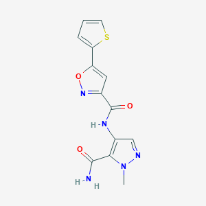 N-[5-(aminocarbonyl)-1-methyl-1H-pyrazol-4-yl]-5-(2-thienyl)-3-isoxazolecarboxamide