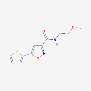 N-(2-methoxyethyl)-5-(2-thienyl)-3-isoxazolecarboxamide