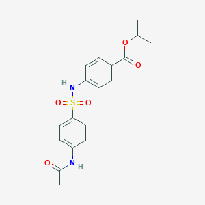 Propan-2-yl 4-[(4-acetamidophenyl)sulfonylamino]benzoate