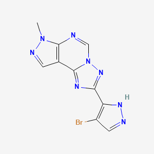 2-(4-bromo-1H-pyrazol-3-yl)-7-methyl-7H-pyrazolo[4,3-e][1,2,4]triazolo[1,5-c]pyrimidine