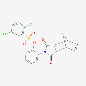 2-(1,3-dioxo-1,3,3a,4,7,7a-hexahydro-2H-4,7-methanoisoindol-2-yl)phenyl 2,5-dichlorobenzenesulfonate