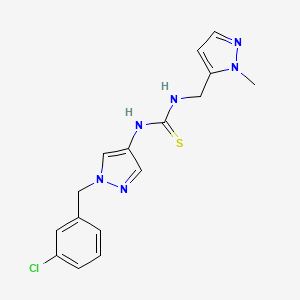 N-[1-(3-chlorobenzyl)-1H-pyrazol-4-yl]-N'-[(1-methyl-1H-pyrazol-5-yl)methyl]thiourea