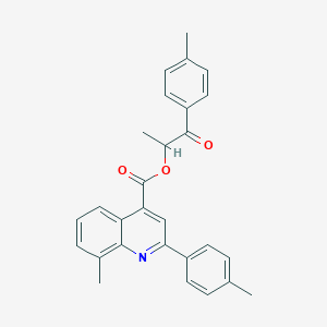 1-Methyl-2-(4-methylphenyl)-2-oxoethyl 8-methyl-2-(4-methylphenyl)-4-quinolinecarboxylate