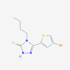 molecular formula C10H12BrN3S2 B4364755 5-(4-bromo-2-thienyl)-4-butyl-4H-1,2,4-triazole-3-thiol 
