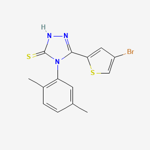 5-(4-bromo-2-thienyl)-4-(2,5-dimethylphenyl)-4H-1,2,4-triazole-3-thiol