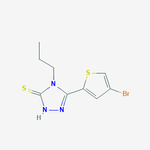 molecular formula C9H10BrN3S2 B4364775 5-(4-bromo-2-thienyl)-4-propyl-4H-1,2,4-triazole-3-thiol 