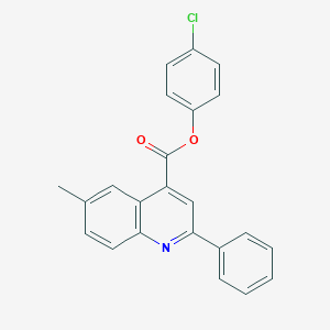 4-Chlorophenyl 6-methyl-2-phenyl-4-quinolinecarboxylate