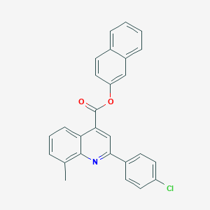 2-Naphthyl 2-(4-chlorophenyl)-8-methyl-4-quinolinecarboxylate