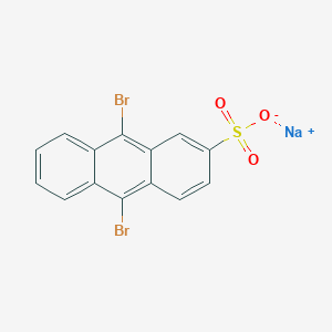 molecular formula C14H7Br2NaO3S B043650 9,10-二溴蒽-2-磺酸钠 CAS No. 87796-18-7