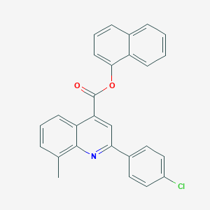 1-Naphthyl 2-(4-chlorophenyl)-8-methyl-4-quinolinecarboxylate