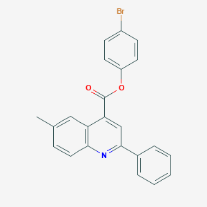 4-Bromophenyl 6-methyl-2-phenyl-4-quinolinecarboxylate