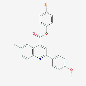 4-Bromophenyl 2-(4-methoxyphenyl)-6-methyl-4-quinolinecarboxylate