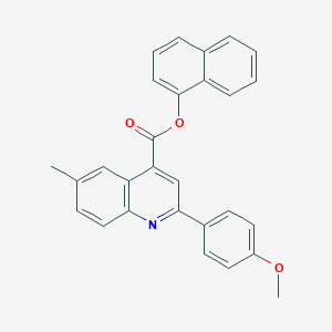 1-Naphthyl 2-(4-methoxyphenyl)-6-methyl-4-quinolinecarboxylate