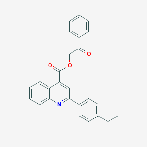 2-Oxo-2-phenylethyl 2-(4-isopropylphenyl)-8-methyl-4-quinolinecarboxylate