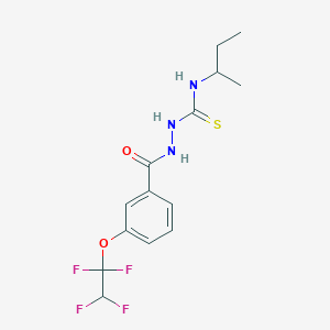 N-(sec-butyl)-2-[3-(1,1,2,2-tetrafluoroethoxy)benzoyl]hydrazinecarbothioamide