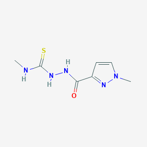 N-methyl-2-[(1-methyl-1H-pyrazol-3-yl)carbonyl]hydrazinecarbothioamide