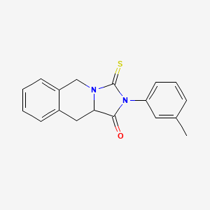 2-(3-methylphenyl)-3-thioxo-2,3,10,10a-tetrahydroimidazo[1,5-b]isoquinolin-1(5H)-one