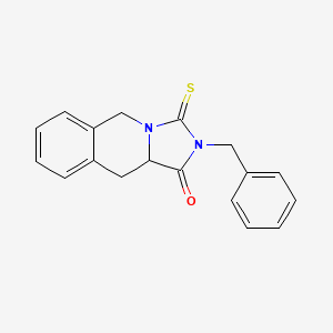 molecular formula C18H16N2OS B4365225 2-benzyl-3-thioxo-2,3,10,10a-tetrahydroimidazo[1,5-b]isoquinolin-1(5H)-one 