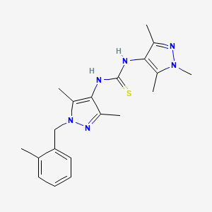 N-[3,5-dimethyl-1-(2-methylbenzyl)-1H-pyrazol-4-yl]-N'-(1,3,5-trimethyl-1H-pyrazol-4-yl)thiourea