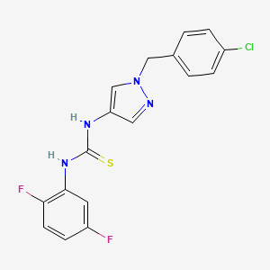N-[1-(4-chlorobenzyl)-1H-pyrazol-4-yl]-N'-(2,5-difluorophenyl)thiourea