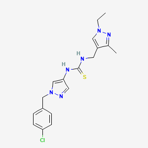 N-[1-(4-chlorobenzyl)-1H-pyrazol-4-yl]-N'-[(1-ethyl-3-methyl-1H-pyrazol-4-yl)methyl]thiourea
