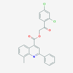 2-(2,4-Dichlorophenyl)-2-oxoethyl 8-methyl-2-phenyl-4-quinolinecarboxylate