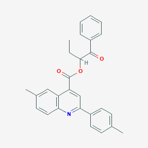 1-Benzoylpropyl 6-methyl-2-(4-methylphenyl)-4-quinolinecarboxylate