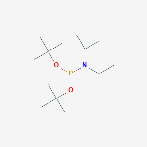 molecular formula C14H32NO2P B043659 二叔丁基 N,N-二异丙基氨基膦酰二酯 CAS No. 137348-86-8