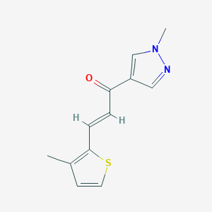 1-(1-methyl-1H-pyrazol-4-yl)-3-(3-methyl-2-thienyl)-2-propen-1-one