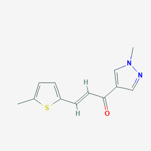 1-(1-methyl-1H-pyrazol-4-yl)-3-(5-methyl-2-thienyl)-2-propen-1-one