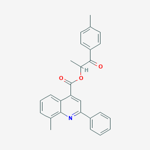 1-Methyl-2-(4-methylphenyl)-2-oxoethyl 8-methyl-2-phenyl-4-quinolinecarboxylate