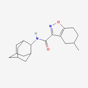 molecular formula C19H26N2O2 B4366043 N-2-adamantyl-5-methyl-4,5,6,7-tetrahydro-1,2-benzisoxazole-3-carboxamide 