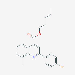 Pentyl 2-(4-bromophenyl)-8-methyl-4-quinolinecarboxylate